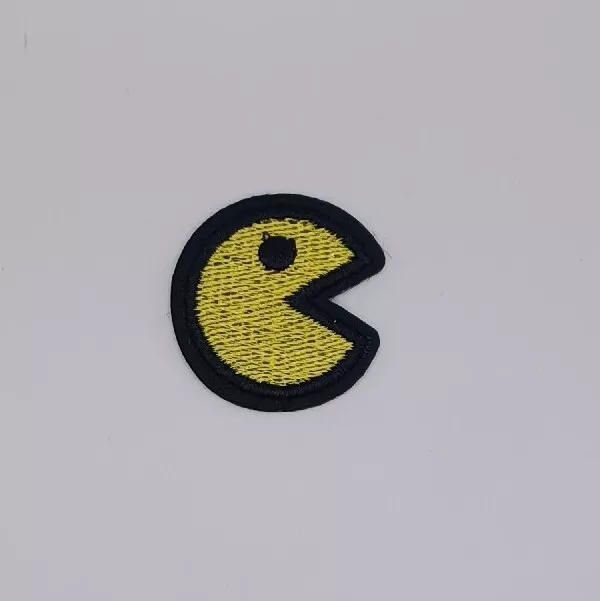 Pac Man Iron On Patch Embroidery Pop Culture Cute Brand New Free Postage