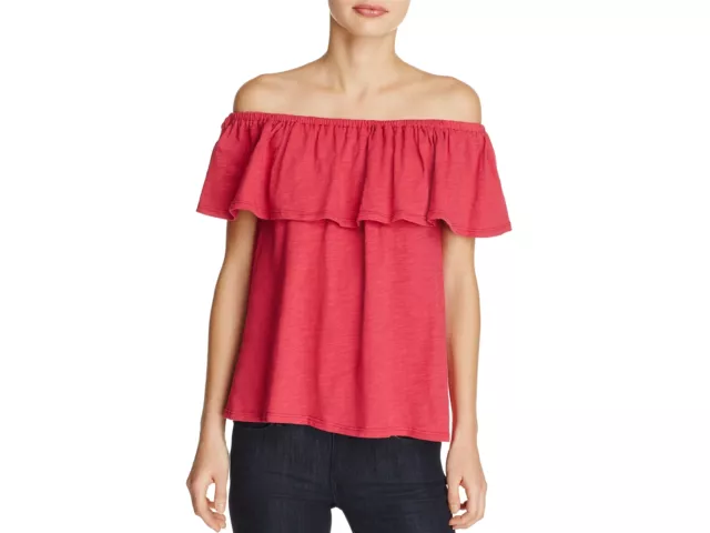 Rebecca Minkoff Women's Cotton Diosa Off-Shoulder Top Shirley Temple, X-Small XS