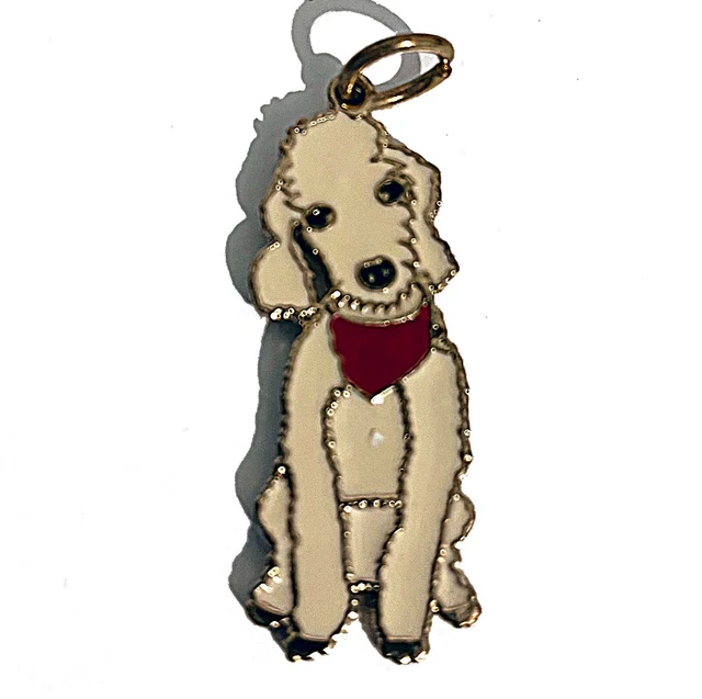 Bedlington Terrier Key Ring Metal 45mm x 15mm approx