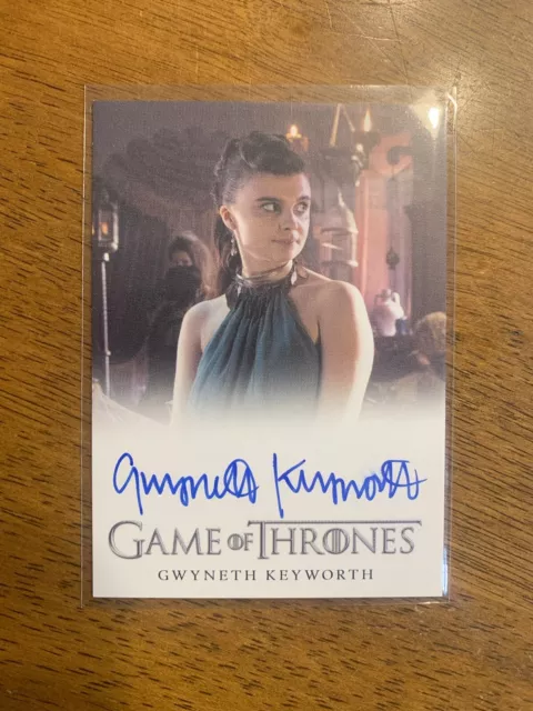 Game Of Thrones Gwyneth Keyworth Auto Signed Clea Full Bleed Rittenhouse