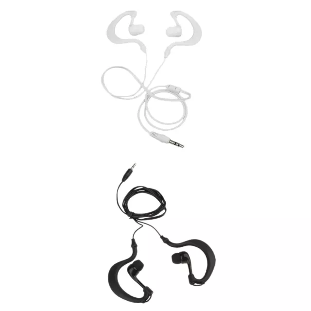 2 Stücke Verkabelt Kopfhörer 3.5m Stecker Headset mit Ohrbügel für IPod MP3