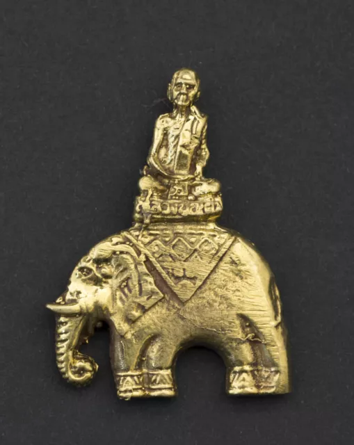 Amulett Thai Phra Luang Phor Ngern Talisman Elefant Talisman 1655