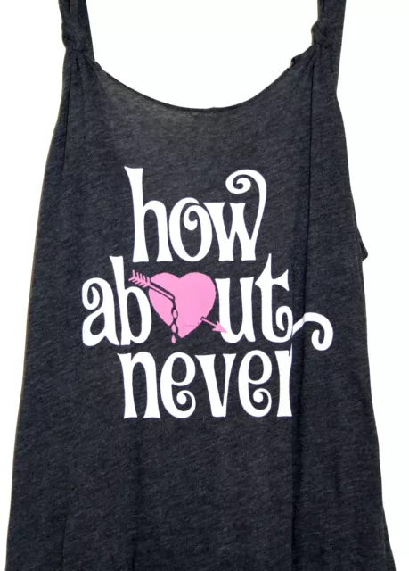 Wildfox Couture Fashion Women How About Never Sleeveless Tank T-Shirt Tops Vest