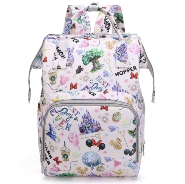 NWT Disney Inspired Park Hopper Diaper Bag, Backpack - Light Pink