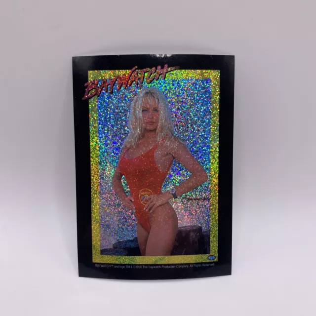 1995 RARE Baywatch Pamela Anderson Prism Vending Machine Sticker Casey Jean CJ