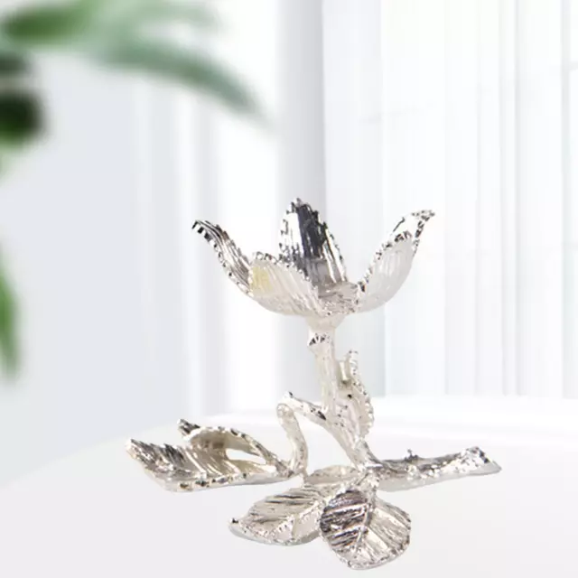 Metal Flower Display Stand for Crystal Glass Lens Ball 60 70mm Divination