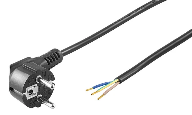 5x Cavo Alimentazione; NK 103 S-150 1,5m NERO