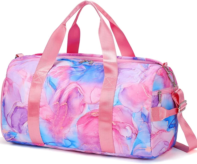 Dance Duffle Weekender Carry-On Gym Bag Personalized Shoe Compartment Wet Pocket