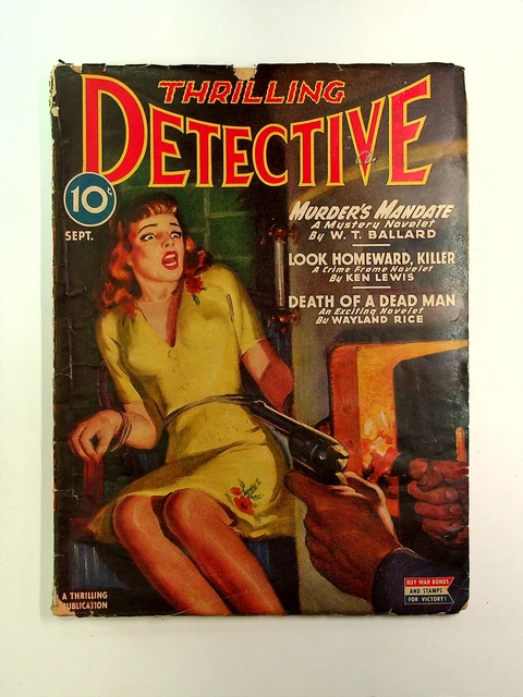 Thrilling Detective Pulp Sep 1945 Vol. 56 #3 VG- 3.5