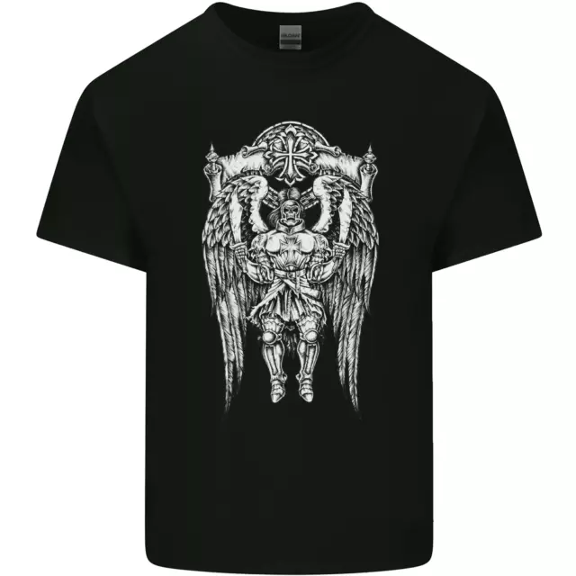 Cavalieri Templari Teschio Romano Guerriero MMA Palestra Uomo Cotone T-Shirt Tee Top
