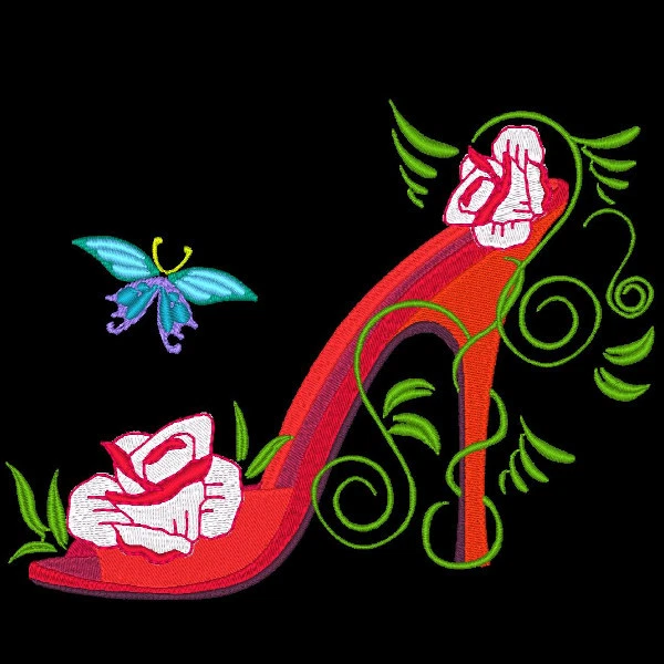 Fashionista Shoes - 30 Machine Embroidery Designs (Azeb) 4