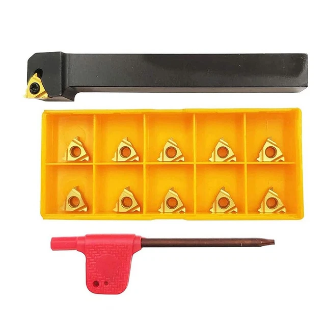SER-1212H11 12mm 1/2 CNC Lathe External Threading-Turning Tool+10pcs 11ER AG60