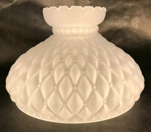 New 10" Satin Crystal Glass Diamond Quilted Student Lamp Shade #SH410