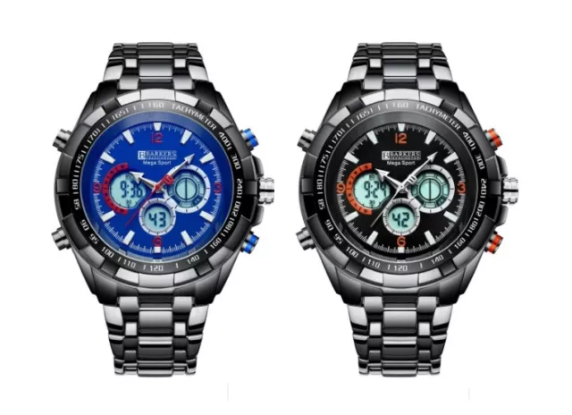 GENUINE BARKERS OF Kensington Men s Mega Sport Watch Premier Boxed SRP 515 60.00 PicClick UK