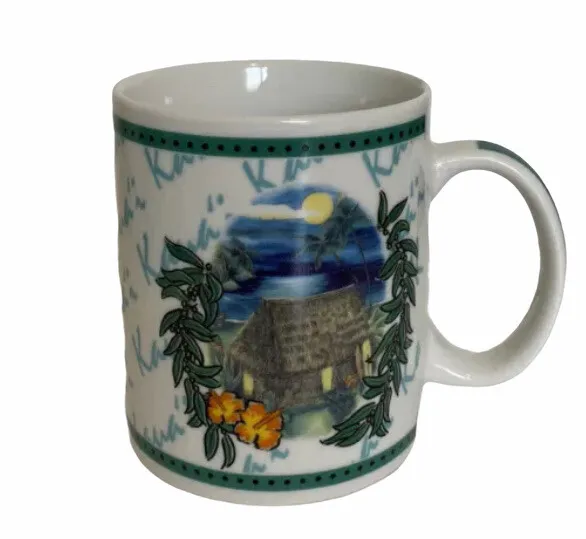 2002 Hilo Hattie -The Store of Hawaii "Kaua'i" Coffee Tea Mug by Island Heritage