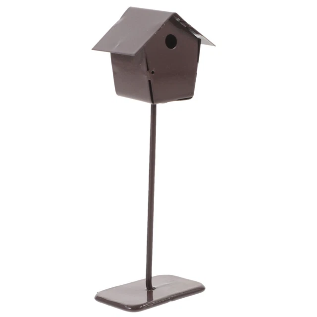 Bambole Casa Ottone Gabbia Con Uccello Miniatura 1:12 Vittoriano Pet