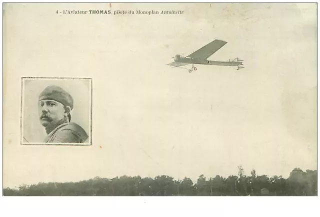 AVIATION.n°29133.L'AVIATEUR THOMAS PILOTE DU MONOPLAN ANTOINETTE