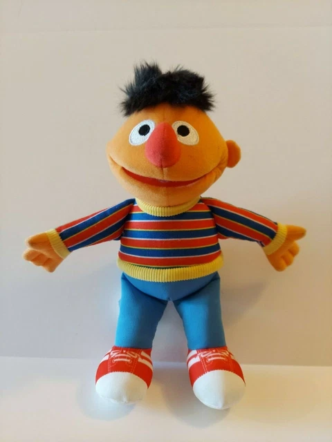 Ernie Sesame Street Plush Doll Fisher Price 11" Stuffed Animal Toy 2002
