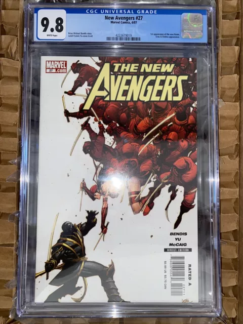 🔥 New Avengers #27 Cgc 9.8 Nm/M 1St Clint Barton As Ronin Marvel Comics 2007🔥
