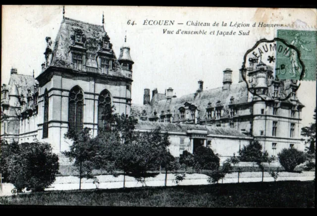 ECOUEN (95) CHATEAU de la LEGION D'HONNEUR coté Sud