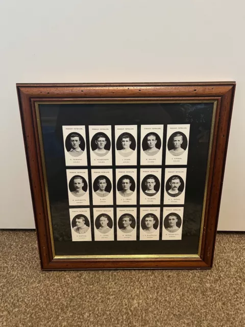 TADDY Prominent Footballers Chelsea Cards Set Of 15 - Vintage Reprints Framed