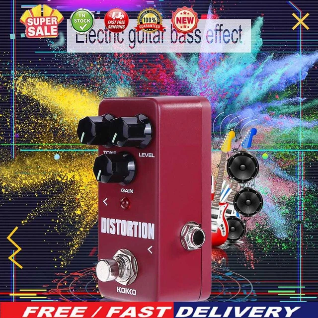 KOKKO Guitar Effect Pedal Distortion Block 9V Adapter Power Supply Accessories