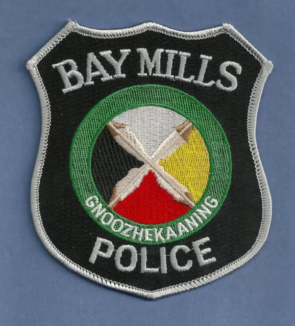 Bay Mills Michigan Gnooozhekaaning Tribal Police Shoulder Patch