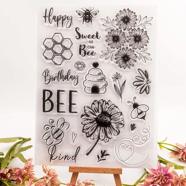 Hydrangea Flowers Happy Birthday Clear Stamps - Rubber Silicone Stamps For Card Making, Journaling & Scrapbooking - View #9