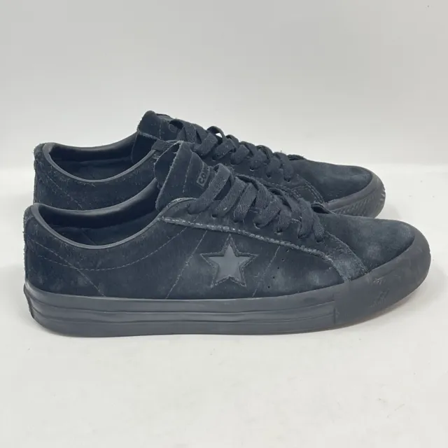 Converse Cons One Star Pro Ox Low Shoes Mens 8.5 Womens 10 Black Skate 166839C