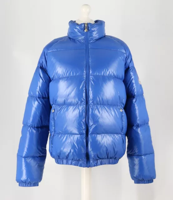 PYRENEX VINTAGE MYTHIC Down Jacket Mens Blue Shiny Padded Hooded