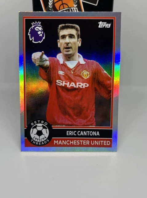 Carte Premier Pull Eric Cantona Manchester Utd 2025/2026 Topps #PP14 - État Near Mint