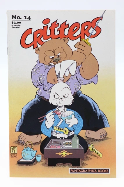 Critters (1986) Stan Sakai Usagi Yojimbo Cover Bounty Hunter II Omaha BC VF/NM