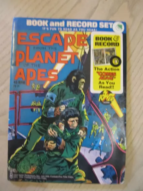 Escape from the Planet of the Apes Book and Record Set 1974