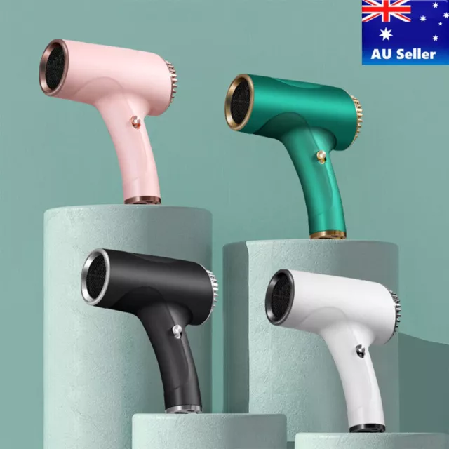 Portable Rechargeable USB Cordless Hair Dryer Versatile Hairdressing Tools AU