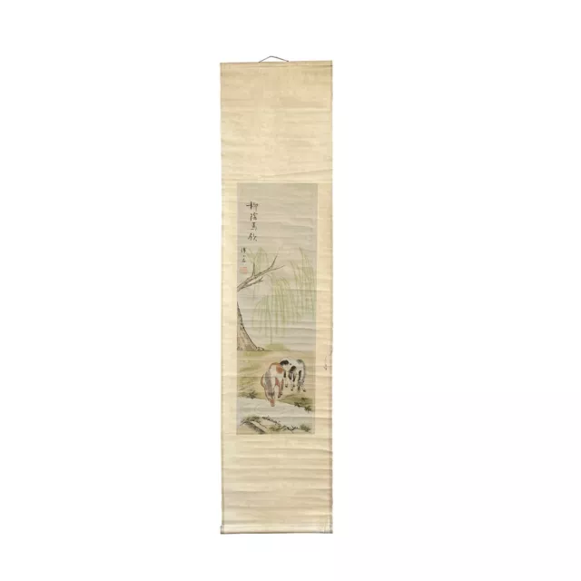 Chinese Color Ink Vertical Horses Theme Scroll Painting Wall Art ws2236S Chinese Color Ink Vertical Horses Theme Scroll Painting Wall Art ws2236S