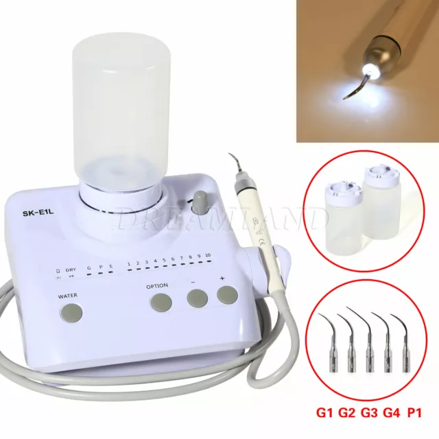 Dental Ultrasonic Piezo Scaler w/ LED light Handpiece for EMS Cavitron Woodpecke