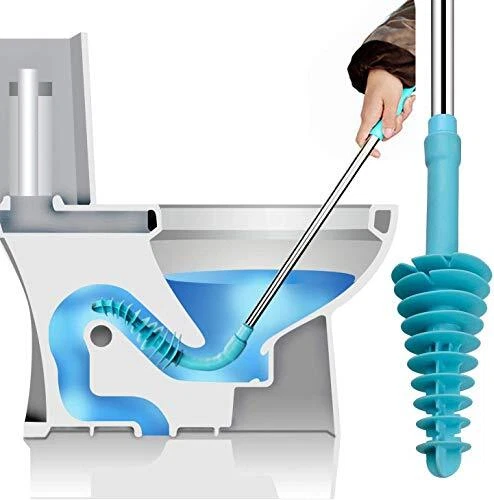 Samshow Toilet Plunger Toilet Dredge Designed for Siphon-Type Power Cleaned T...