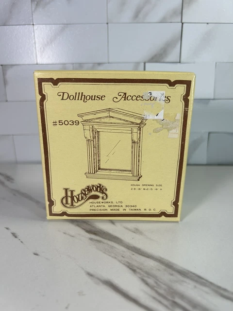 VICTORIAN SINGLE WINDOW -  dollhouse 1:12 scale #5039 1pc Miniature Houseworks