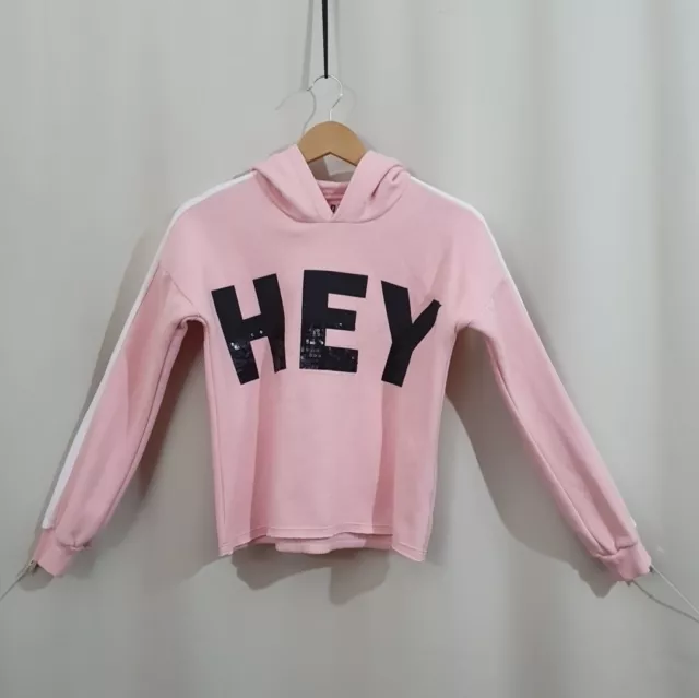 Felpa con cappuccio rosa F&F 11-12 anni bambina manica lunga