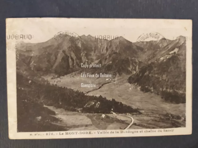 LE MONT DORE CHAINE DU SANCY VALLEE DORDOGNE timbre carte postale