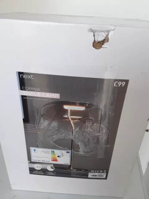 Brandneu Messing Corina Led Tischlampe