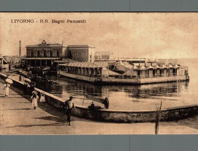 Livorno R.R. Bagni Pancaldi F. piccolo  spedita