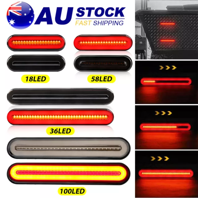 LED Tail Lights UTE Stop Brake Indicator Reverse Lamp Slim Truck Trailer Lights