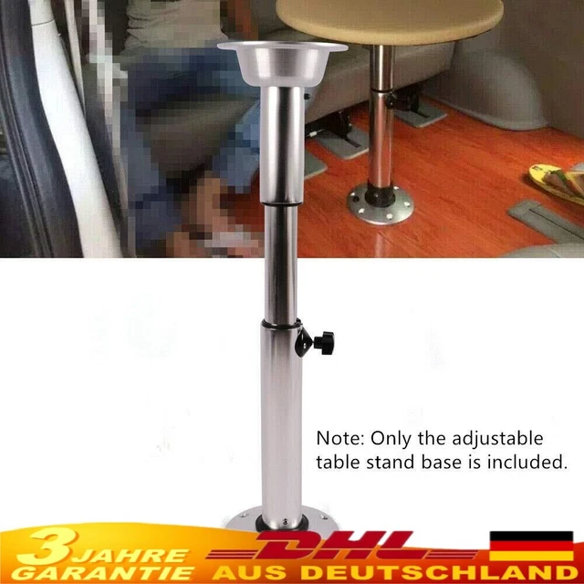 NOENNULL Tischsockelbein Verstellbar 460-700mm - 360° Drehbar Für Wohnmobil & Zuhause
