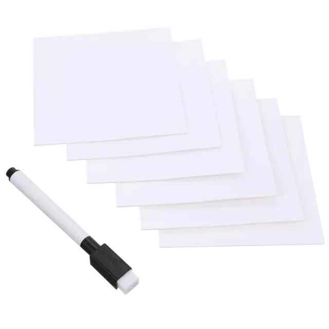 Memorándum de notas adhesivas borrable de pizarra blanca fácil de reutilizar