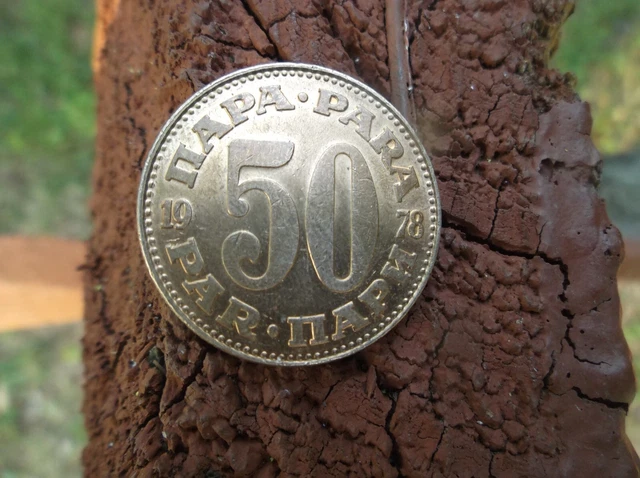 1978 Yugoslavia 50 para Coin Old Collectible Yugoslavian Coins Money Moneda Rare