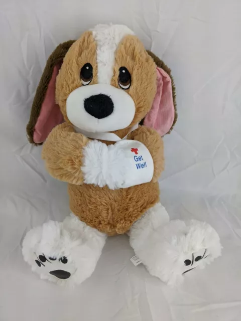 First & Main Melancholy Mel Dog Plush 14 Inch Get Well Stuffed Animal Toy