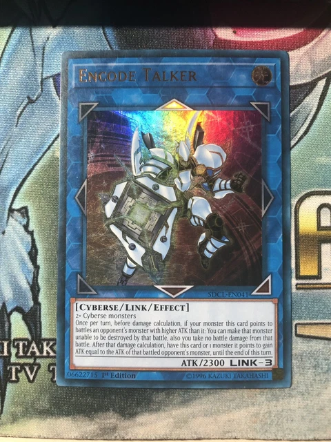 YUGIOH! 1-ENCODE TALKER-ULTRA RARE-1ST EDITION-SDCL-EN041 NM x1