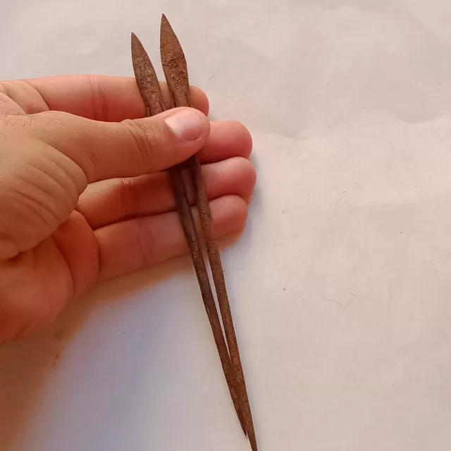 Ancient Roman Longshot Iron Arrowhead Imperial Artefact War Relic