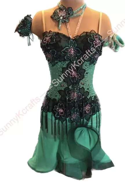 SunnyK Handmade Samba Ballroom Swing Salsa Rumba Latin Dance Dress RHYTHM